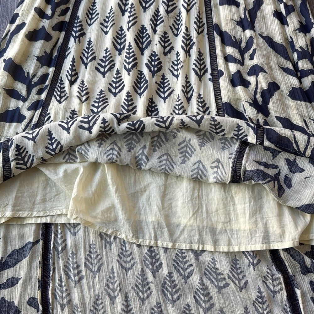 Philosophy Dress Blue and White Soledad Maxi Dress Size Medium Sleeveless - Picture 8 of 15